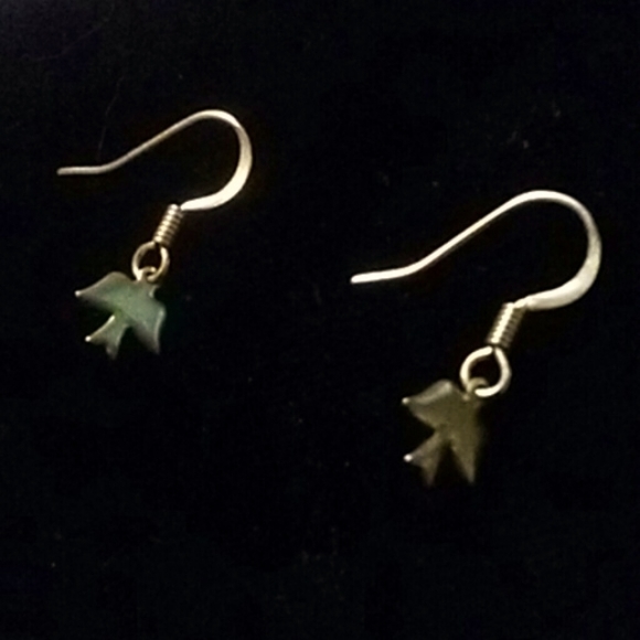 Dove Bird Mini Earrings Swallows Brass Charm Little Dangle Charms KATTA Handmade - Picture 5 of 8